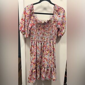 Pink blush floral dress